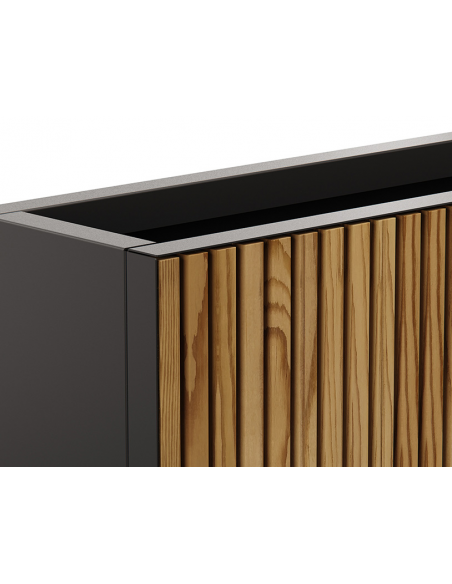 højbed plantekasser havedekoration højbede sort stål