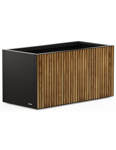 højbed plantekasser havedekoration højbede sort stål