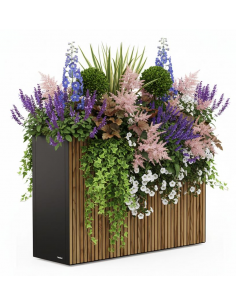 højbed plantekasser havedekoration højbede sort stål 2