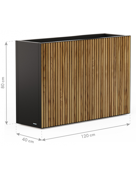 højbed plantekasser havedekoration højbede sort stål