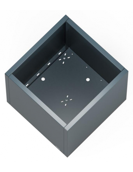 højbed plantekasser havedekoration højbede sort stål LED lys belysning