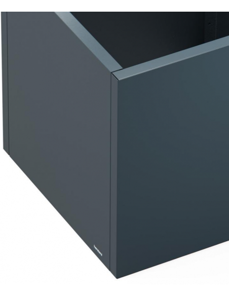 højbed plantekasser havedekoration højbede sort stål LED lys belysning