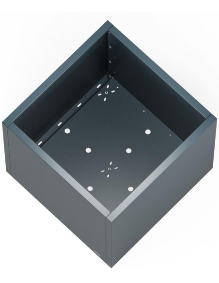 højbed plantekasser havedekoration højbede sort stål LED lys belysning