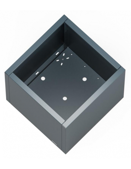 højbed plantekasser havedekoration højbede sort stål LED lys belysning