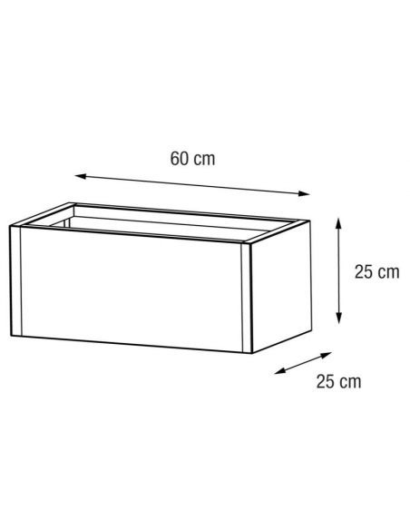 højbed plantekasser havedekoration højbede sort stål LED lys belysning