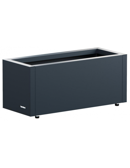 højbed plantekasser havedekoration højbede sort stål LED lys belysning