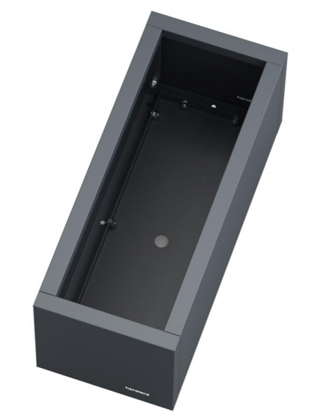 højbed plantekasser havedekoration højbede sort stål LED lys belysning