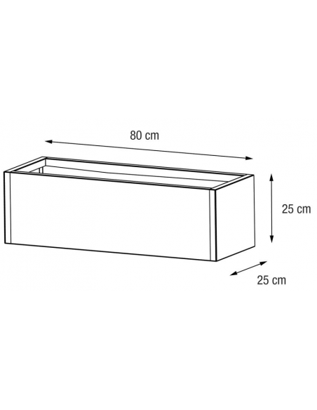 højbed plantekasser havedekoration højbede sort stål LED lys belysning