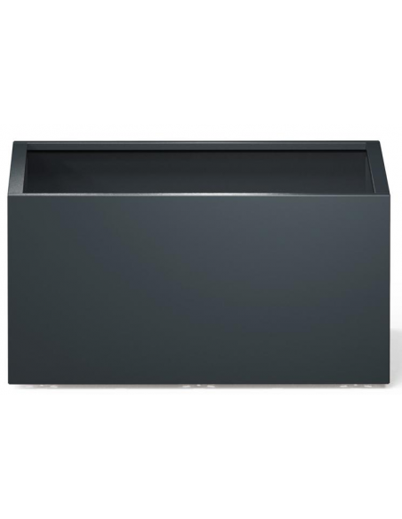 højbed plantekasser havedekoration højbede sort stål LED lys belysning