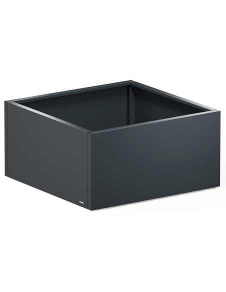 højbed plantekasser havedekoration højbede sort stål LED lys belysning