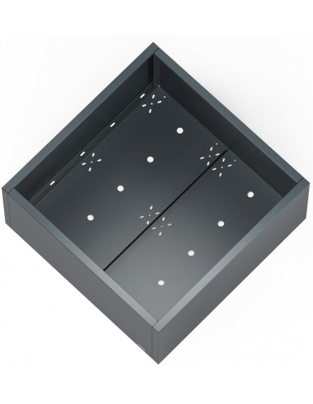 højbed plantekasser havedekoration højbede sort stål LED lys belysning