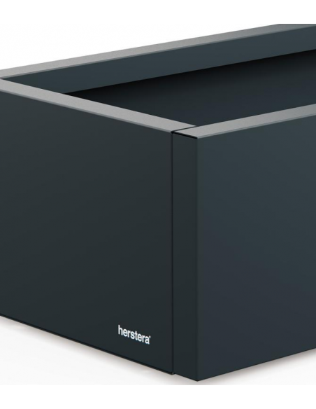 højbed plantekasser havedekoration højbede sort stål LED lys belysning