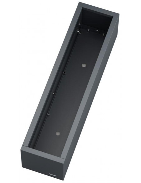 højbed plantekasser havedekoration højbede sort stål LED lys belysning