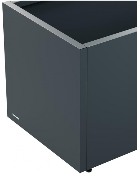 højbed plantekasser havedekoration højbede sort stål LED lys belysning