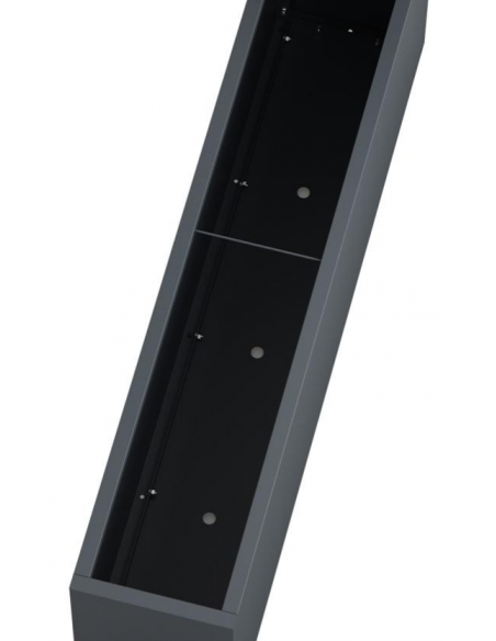 højbed plantekasser havedekoration højbede sort stål LED lys belysning