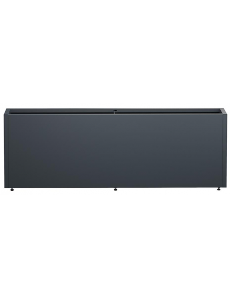 højbed plantekasser havedekoration højbede sort stål LED lys belysning