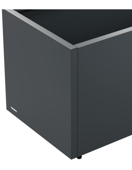 højbed plantekasser havedekoration højbede sort stål LED lys belysning