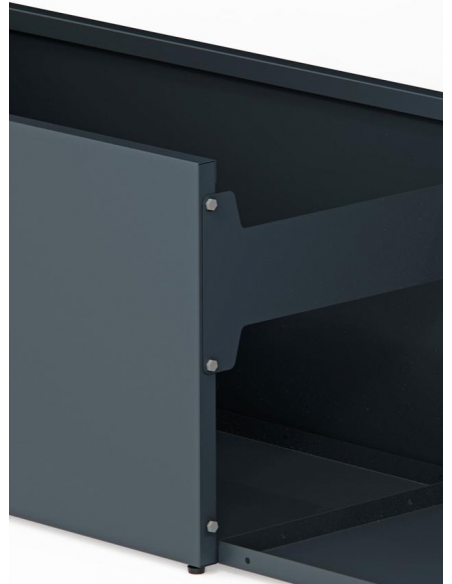 højbed plantekasser havedekoration højbede sort stål LED lys belysning