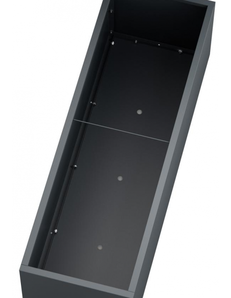 højbed plantekasser havedekoration højbede sort stål LED lys belysning