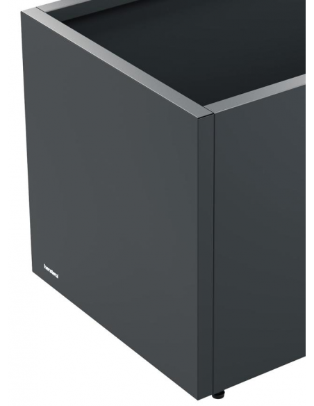 højbed plantekasser havedekoration højbede sort stål LED lys belysning