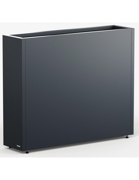 højbed plantekasser havedekoration højbede sort stål LED lys belysning