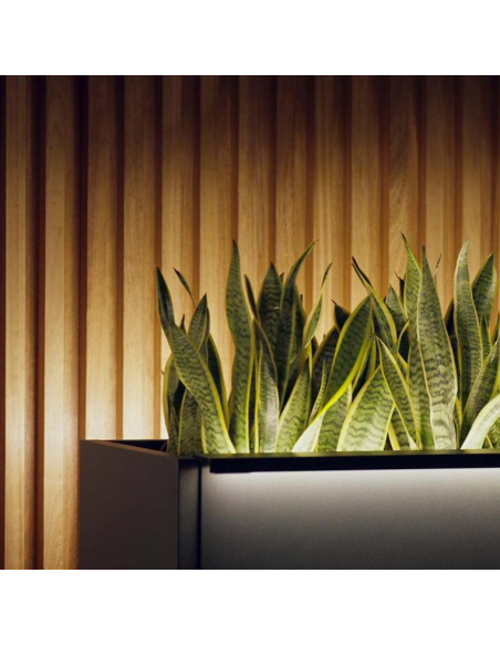 højbed plantekasser havedekoration højbede sort stål LED lys belysning