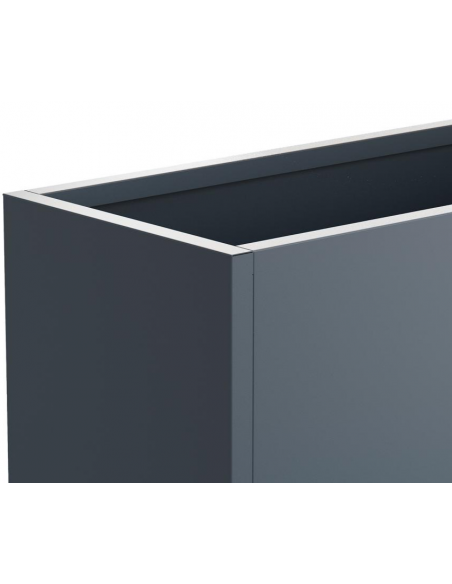 højbed plantekasser havedekoration højbede sort stål LED lys belysning