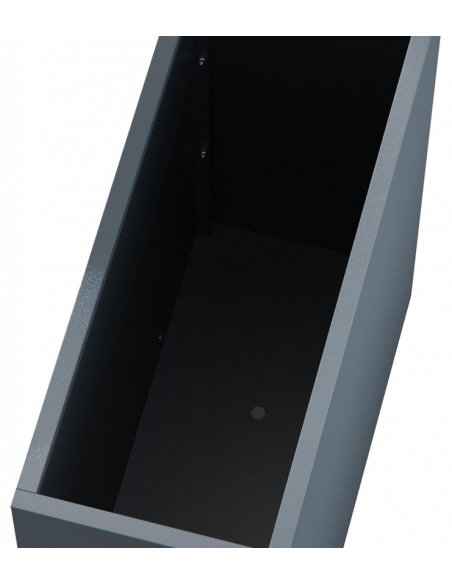 højbed plantekasser havedekoration højbede sort stål LED lys belysning