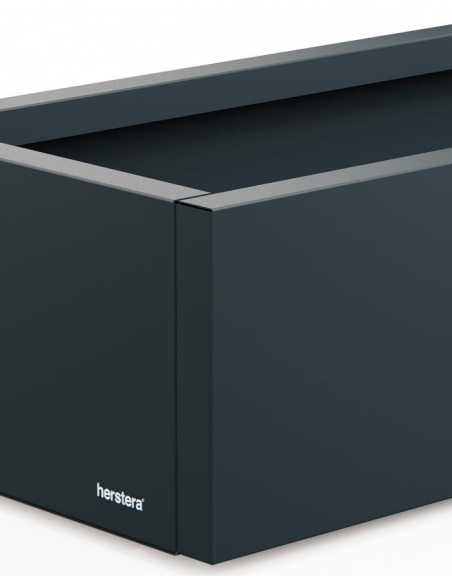 højbed plantekasser havedekoration højbede sort stål LED lys belysning