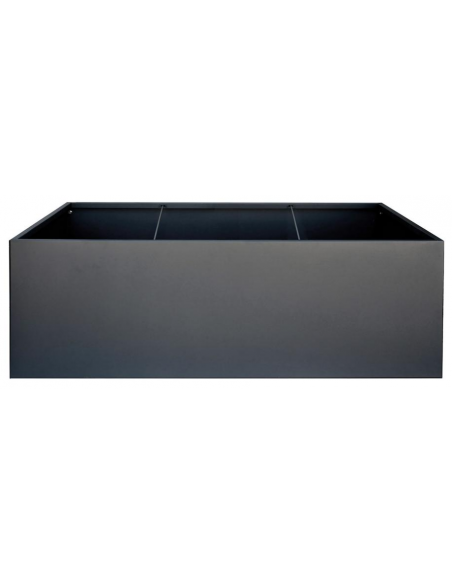 højbed plantekasser havedekoration højbede sort stål LED lys belysning