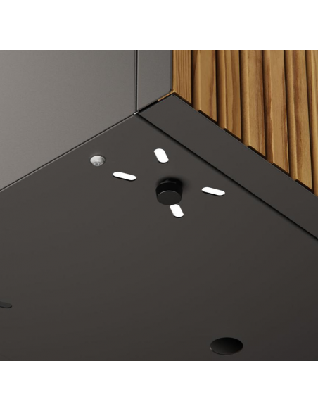 højbed plantekasser havedekoration højbede sort stål LED lys belysning