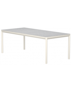 havebord beige aluminium moderne design