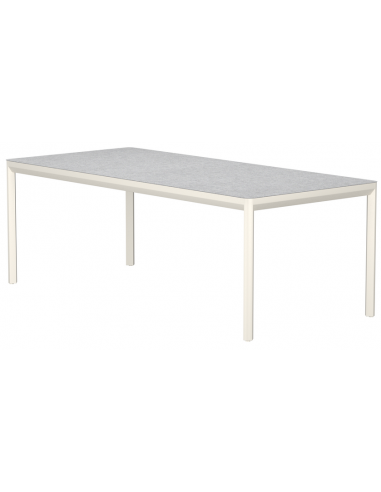 havebord beige aluminium moderne design