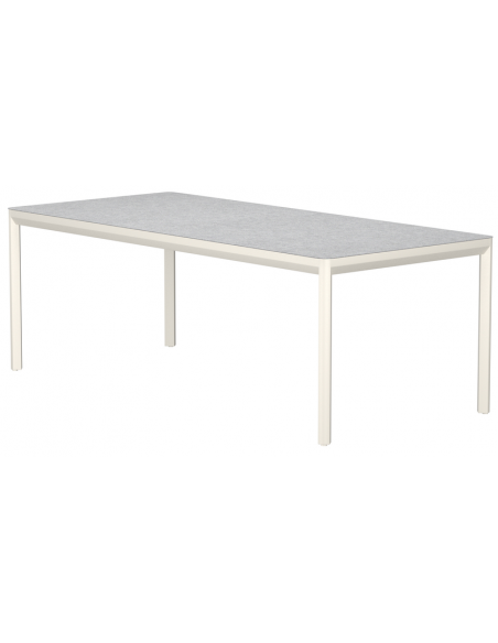 havebord beige aluminium moderne design