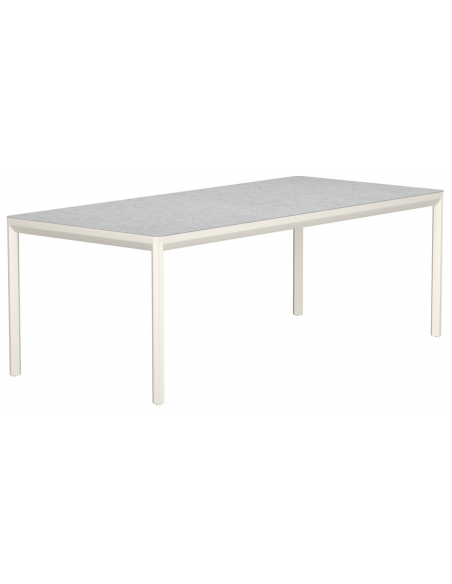 havebord beige aluminium moderne design