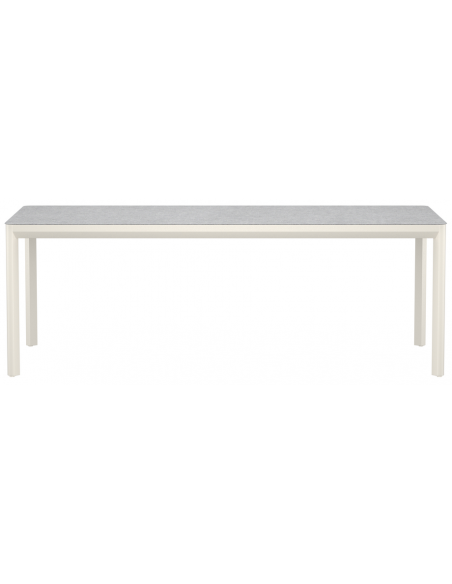 havebord beige aluminium moderne design