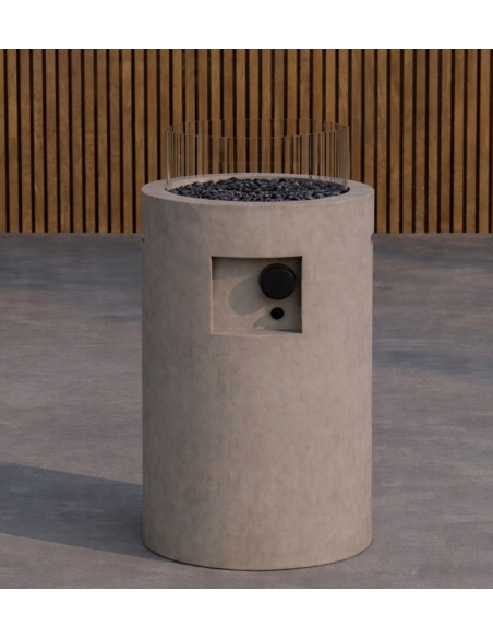 rundt ildbord gas havebord havemøbler loungebord udendørs