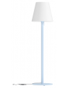 MORIS Udendørs gulvlampe i stål og gummi H187 cm 1 x E27 - Lyseblå/Hvid