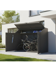 cykelskur redskabsboks redskabsskur redskabsskur cykelopbevaring skur til haven havebygninger 2
