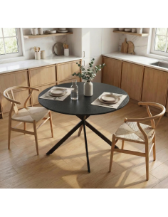 rundt spisebord lille sort 100 2