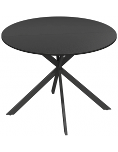 rundt spisebord lille sort 100