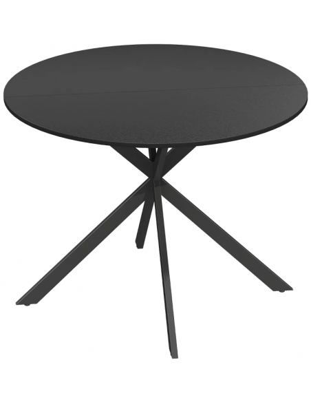 rundt spisebord lille sort 100