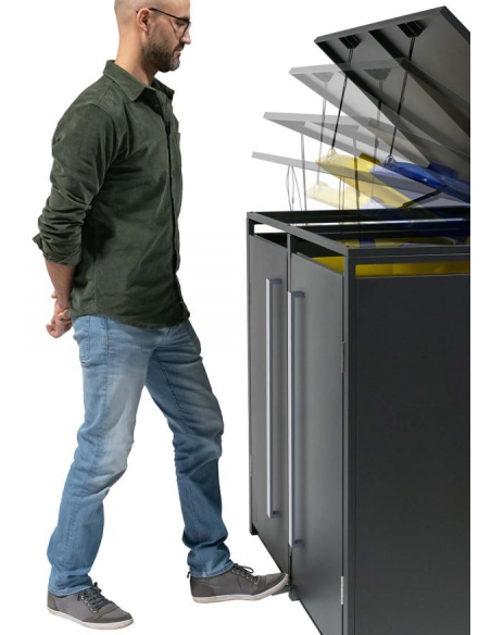 skraldespandsskjuler skraldespandsstativ stativ skjuler skraldespande