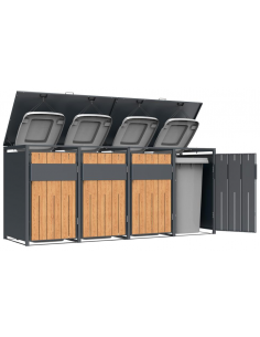 skraldespandsskjuler skraldespandsstativ stativ skjuler skraldespande 2