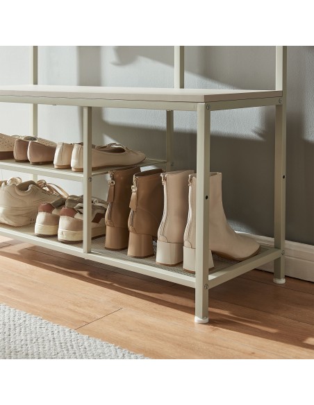 Garderobe skoskab træ billigt entre entremøbler bryggers