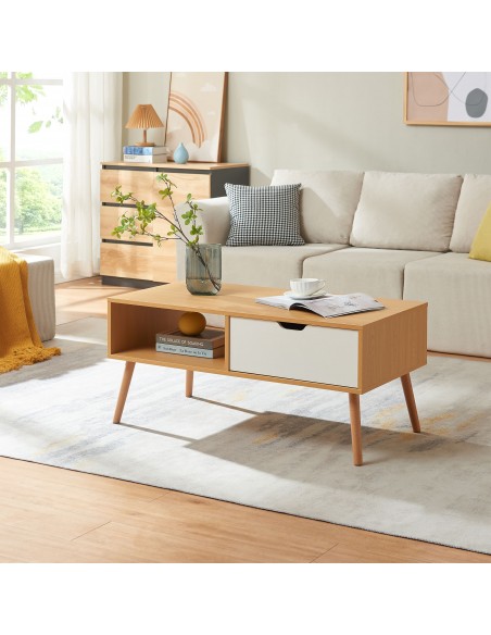 sofabord sidebord stuemøbler moderne design opbevaring skuffe