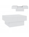 Sofabord med opbevaring i møbelplade H36 x B80 x D60 cm - Hvid