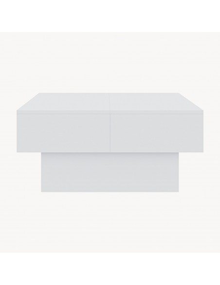 sofabord sidebord stuemøbler moderne design opbevaring skuffe hvid