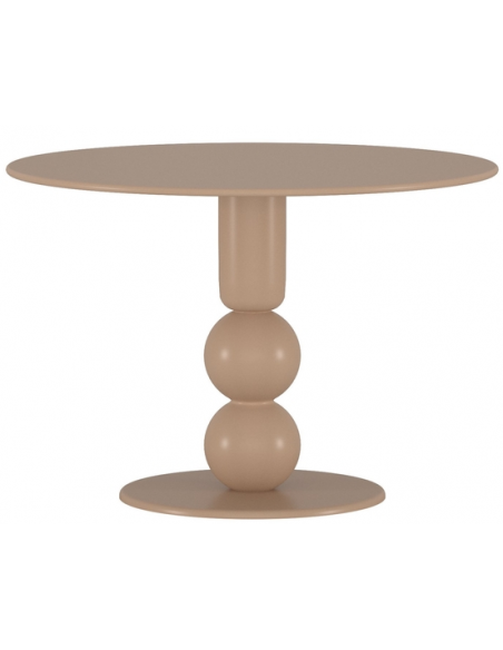 Rundt spisebord beige 110 moderne design