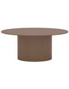 Rundt spisebord beige 180 moderne design træ stort